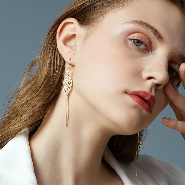 fashion bohemian long earring unique leaf with long chain tassel earrings for women jewelry gift oorbellen pendientes mujer mod, Silver
fashion bohemian long earring unique leaf with long chain tassel earrings for women jewelry gift oorbellen pendientes mujer mod, Silver