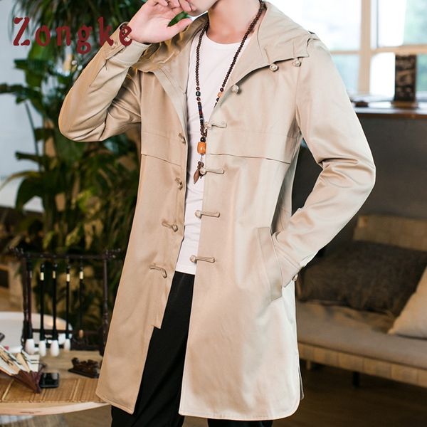zongke chinese style solid long windbreaker jacket men streetwear clothes hooded jacket men hip hop coat 2019 spring, Black;brown
zongke chinese style solid long windbreaker jacket men streetwear clothes hooded jacket men hip hop coat 2019 spring, Black;brown