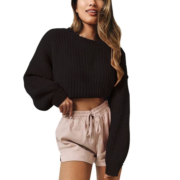 autumn women sweaters pullover plus size women knitted solid long sleeve o-neck sweater short blouse virgin killer sweater, White;black
autumn women sweaters pullover plus size women knitted solid long sleeve o-neck sweater short blouse virgin killer sweater, White;black