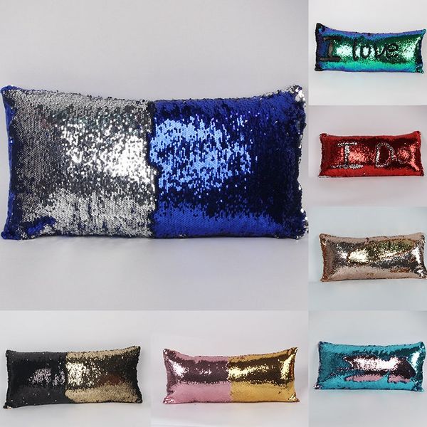 two color sequins pillow case pillowslip fashion mermaid pillow covers home sofa car decor cushion 30*60cm fa2800
two color sequins pillow case pillowslip fashion mermaid pillow covers home sofa car decor cushion 30*60cm fa2800