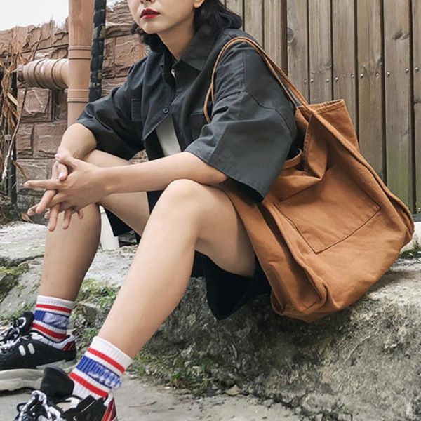 simple canvas shoulder bag fashion women handbag canvas solid color handbag large capacity tote bags women tote bags #20
simple canvas shoulder bag fashion women handbag canvas solid color handbag large capacity tote bags women tote bags #20