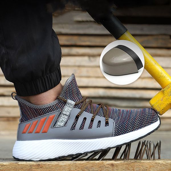 2020 new safety shoes men's breathable anti-smash anti-piercing steel toe cap non-slip flying weaving site protective work shoes, Black
2020 new safety shoes men's breathable anti-smash anti-piercing steel toe cap non-slip flying weaving site protective work shoes, Black