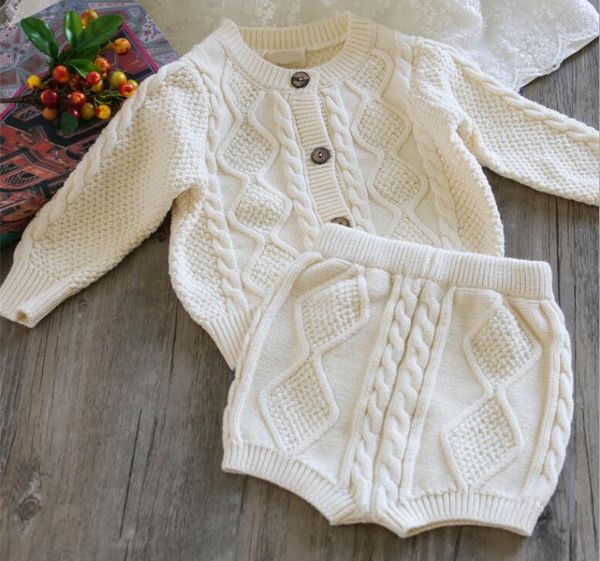 autumn winter new children clothing boys girls baby knit sweater cardigan + shorts suit baby clothes suit 2pcs kids, White
autumn winter new children clothing boys girls baby knit sweater cardigan + shorts suit baby clothes suit 2pcs kids, White