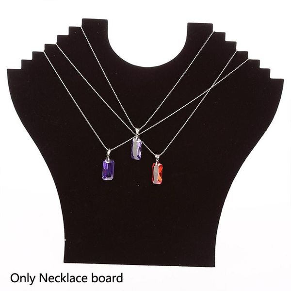 decorate table home board black velvet jewelry holder show necklace display stand pendant chain organizer bracelet women, Pink;blue
decorate table home board black velvet jewelry holder show necklace display stand pendant chain organizer bracelet women, Pink;blue