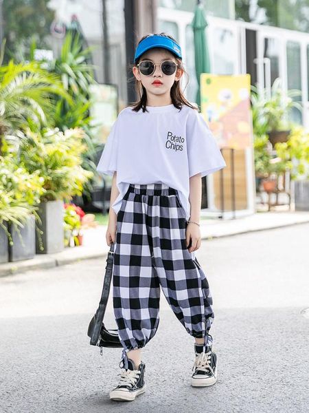 girls' summer suit net red 2020 new style fashionable children's big children's short sleeve sports two piece set, White
girls' summer suit net red 2020 new style fashionable children's big children's short sleeve sports two piece set, White