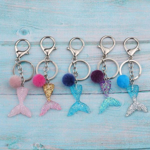 keychains jaymaxi mermaid hairball key chains imitation enamel ball resin gradient fishtail keychain jewelry wholesales 10pieces/lot, Silver
keychains jaymaxi mermaid hairball key chains imitation enamel ball resin gradient fishtail keychain jewelry wholesales 10pieces/lot, Silver