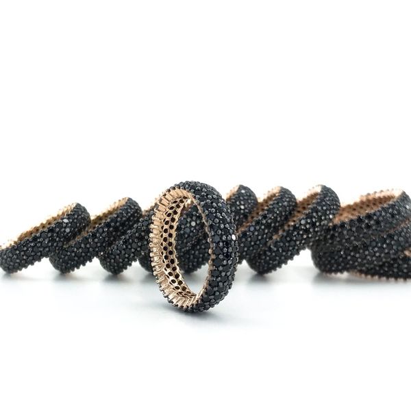 three rows of tamtur black onyx silver ring, Golden;silver
three rows of tamtur black onyx silver ring, Golden;silver