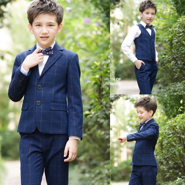 handsome boy' formal wear classic plaid 3 pieces boys wedding suits kids designer clothes boys, Black
handsome boy' formal wear classic plaid 3 pieces boys wedding suits kids designer clothes boys, Black