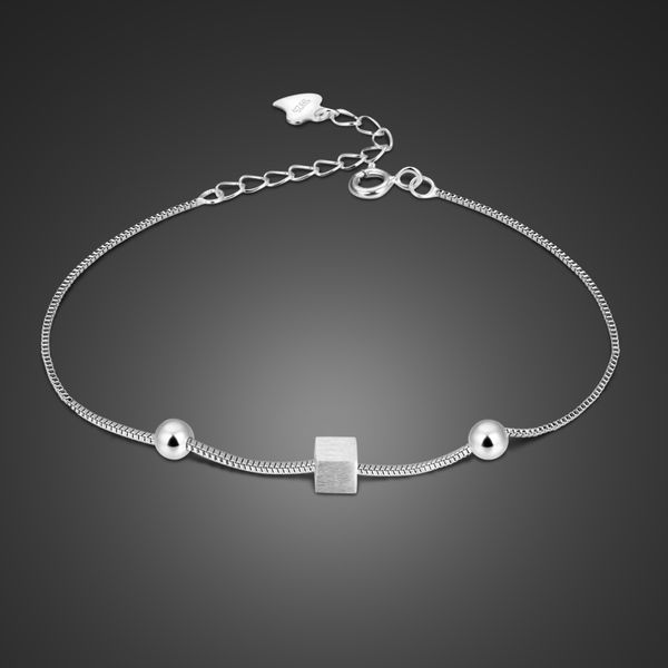 wholesale fine 100% 925 sterling silver handmade brushed bracelet woman simple ball and square pendant bracelet fashion jewelry, Golden;silver
wholesale fine 100% 925 sterling silver handmade brushed bracelet woman simple ball and square pendant bracelet fashion jewelry, Golden;silver
