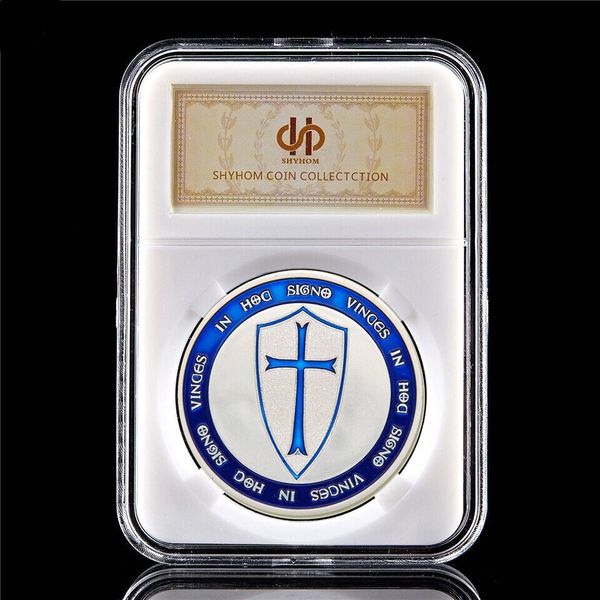 Blue Crusaders Cross Holy Knights Templar Masonic Freemasonry Silver Plated Commemorative Coin W/PCCB Box
Blue Crusaders Cross Holy Knights Templar Masonic Freemasonry Silver Plated Commemorative Coin W/PCCB Box