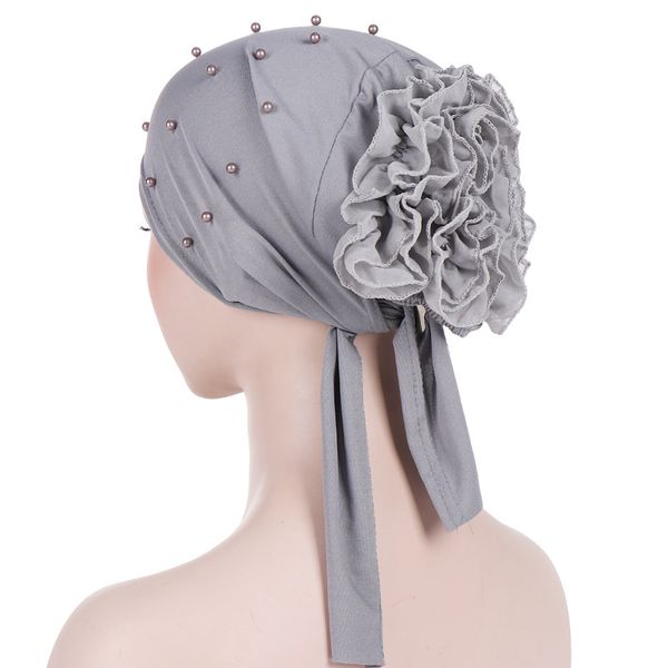 muslim womens bead pre tied bandana flower turban hat cancer chemo beanies sleep head scarf hair cover headwear for hair loss, Blue;gray
muslim womens bead pre tied bandana flower turban hat cancer chemo beanies sleep head scarf hair cover headwear for hair loss, Blue;gray
