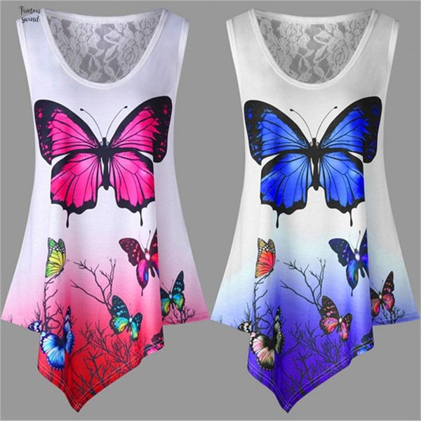 5xl 2019 t shirt sizes crew neck summer women casual sleeveless irregular butterfly print t shirt loose plus size female, White
5xl 2019 t shirt sizes crew neck summer women casual sleeveless irregular butterfly print t shirt loose plus size female, White