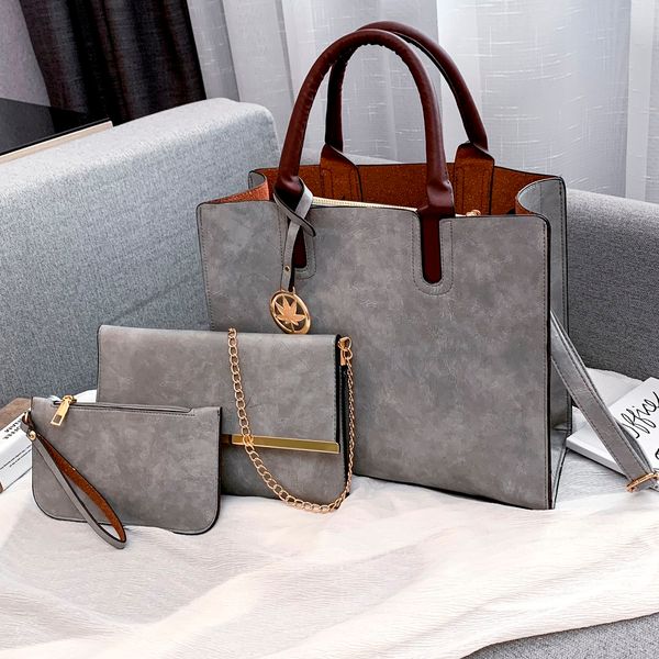 3pcs women's bag set fashion pu leather ladies handbag solid color messenger bag shoulder wallet bags for women 2019
3pcs women's bag set fashion pu leather ladies handbag solid color messenger bag shoulder wallet bags for women 2019