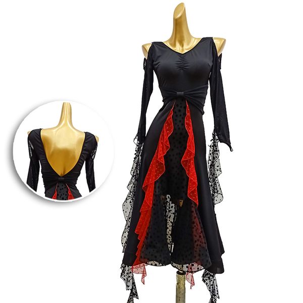 ballroom dresses for adults women new waltz ballroom dancing practice wear performance costume, Black;red
ballroom dresses for adults women new waltz ballroom dancing practice wear performance costume, Black;red