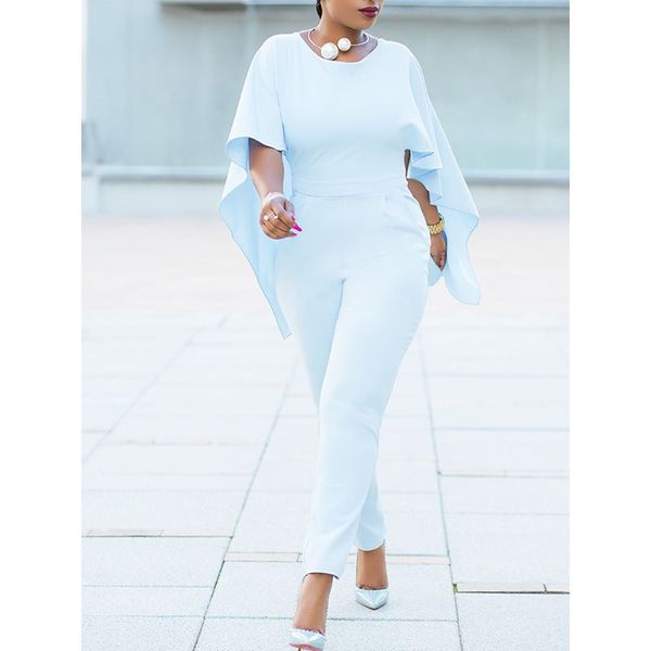 party simple elegant club beach flare sleeve women jumpsuits casual slim backless solid office lady female fashion rompers, Black;white
party simple elegant club beach flare sleeve women jumpsuits casual slim backless solid office lady female fashion rompers, Black;white