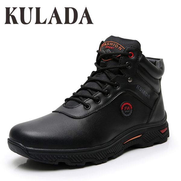 kulada 2019 boots men leather sneakers boots fashion winter snow warm men lace up breathable footwear casual shoes, Black
kulada 2019 boots men leather sneakers boots fashion winter snow warm men lace up breathable footwear casual shoes, Black