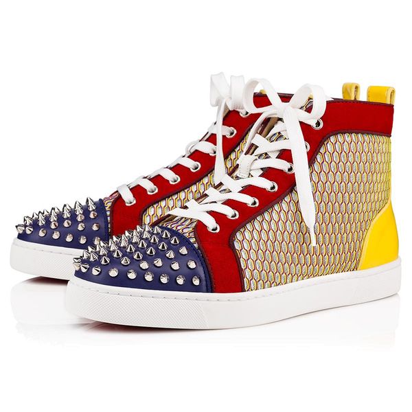 super quality men shoes red bottom sneakers color mesh breathable spikes orlato men's flat shoes leather outdoor luxury sneakers, Black
super quality men shoes red bottom sneakers color mesh breathable spikes orlato men's flat shoes leather outdoor luxury sneakers, Black