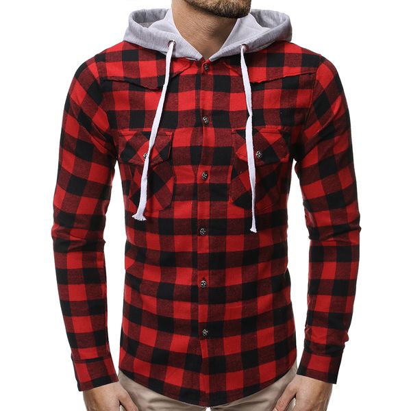 puimentiua new hippop men plaid check hooded shirt blouse buttons long sleeve casual slim fit hoodies blusas sweatshirt 3xl, White;black
puimentiua new hippop men plaid check hooded shirt blouse buttons long sleeve casual slim fit hoodies blusas sweatshirt 3xl, White;black
