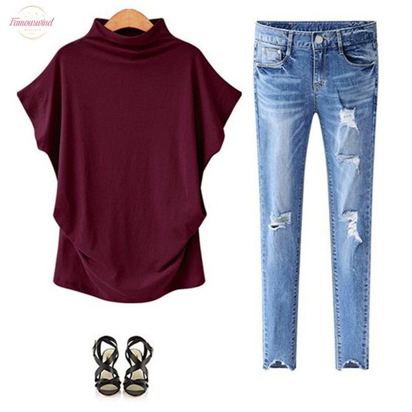 women loose high collar short sleeve bottoming blouses woman 2020 batwing sleeve elegant womens and blouses blusas 20, White
women loose high collar short sleeve bottoming blouses woman 2020 batwing sleeve elegant womens and blouses blusas 20, White
