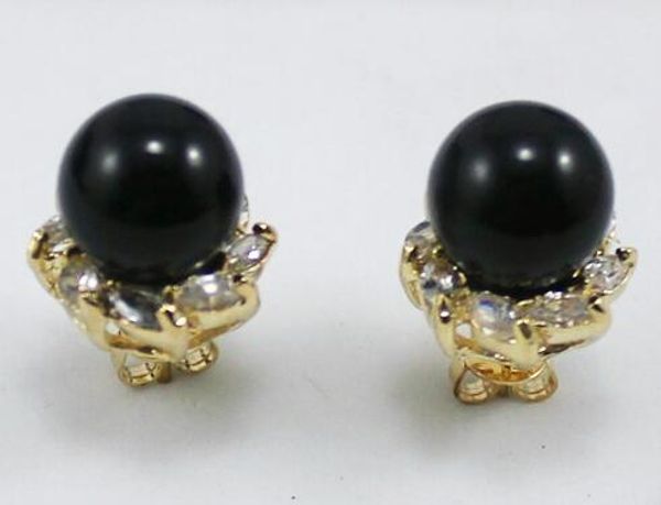 wholesale luxury jewelry 10mm natural black jade bead 18kgp crystal inlay earrings, Golden
wholesale luxury jewelry 10mm natural black jade bead 18kgp crystal inlay earrings, Golden