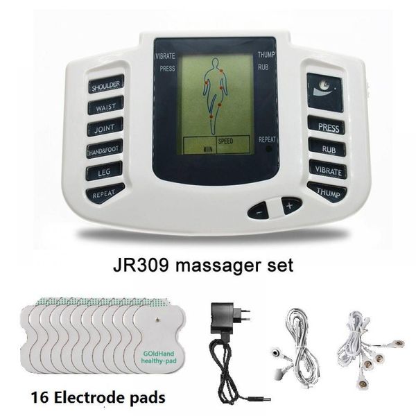 jr309 health care electrical muscle stimulator massageador tens acupuncture therapy machine slimming body massager 16pcs pads
jr309 health care electrical muscle stimulator massageador tens acupuncture therapy machine slimming body massager 16pcs pads