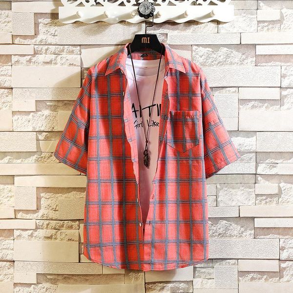 5xl couple clothing plaid shirts for men pocket front short sleeve shirt summer casual streetwear office blouses man xxxxxl, White;black
5xl couple clothing plaid shirts for men pocket front short sleeve shirt summer casual streetwear office blouses man xxxxxl, White;black