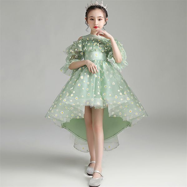 summer spring korean sweet green color birthday evening party princess tail dress for children kids host piano pageants dress, Red;yellow
summer spring korean sweet green color birthday evening party princess tail dress for children kids host piano pageants dress, Red;yellow