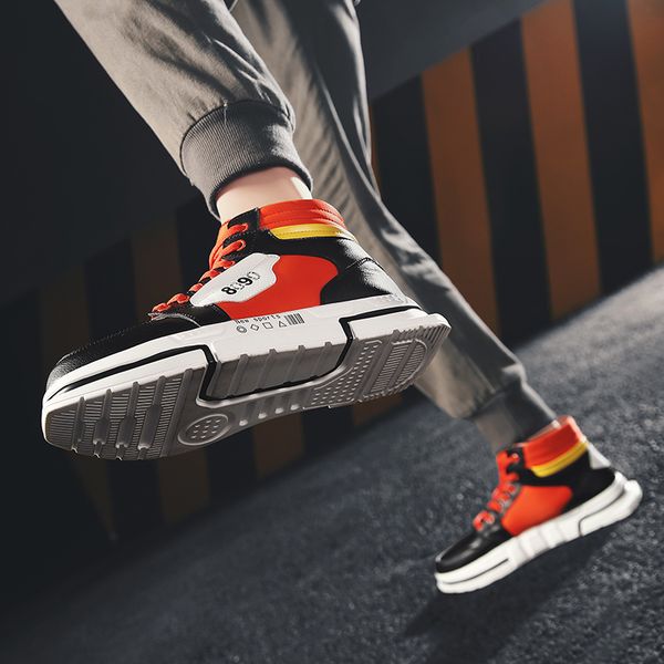 2019 new arrivals stlylish men sneakers breathable thick sole high help jogging shoes men shoes trainers zapatos hombre sapato, Black
2019 new arrivals stlylish men sneakers breathable thick sole high help jogging shoes men shoes trainers zapatos hombre sapato, Black