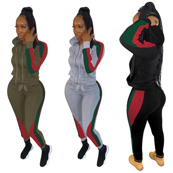 женщины одежда tracksuit с длинным рукавом с капюшоном на молнии куртка пальто + красный зеленый полосатые штаны поножи спортивная лоскутная, Gray
женщины одежда tracksuit с длинным рукавом с капюшоном на молнии куртка пальто + красный зеленый полосатые штаны поножи спортивная лоскутная, Gray