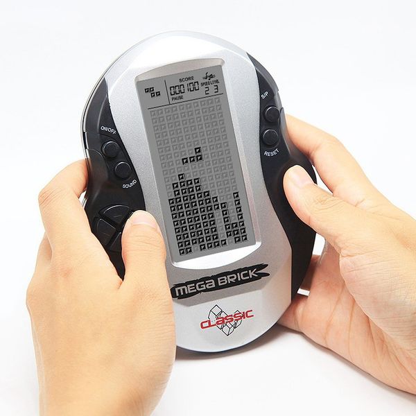 powstro retro classic tetris handheld game players childhood electronic games toys led game console with built in 26 games