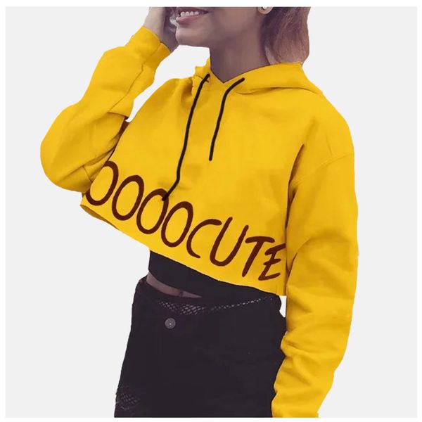 yellow sweatshirt crop pullover hoodies with letters so cute women poleron mujer 2019 harajuku streetwear hoodie drawstring, Black
yellow sweatshirt crop pullover hoodies with letters so cute women poleron mujer 2019 harajuku streetwear hoodie drawstring, Black