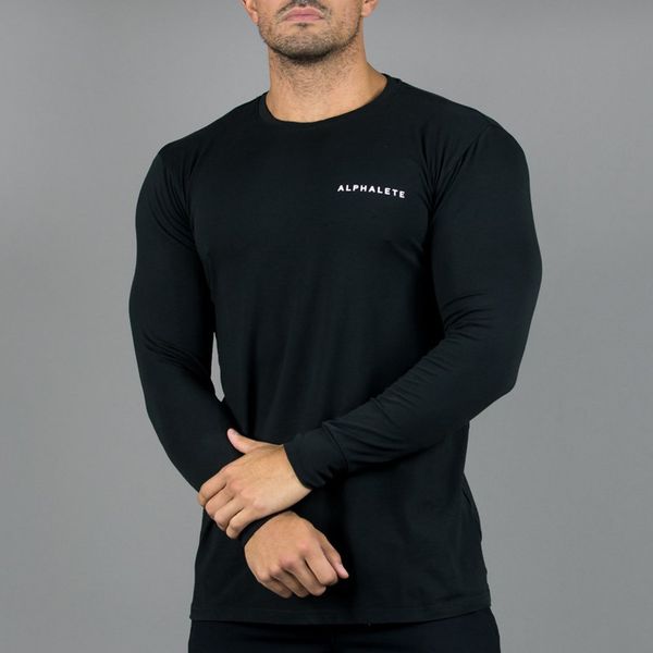 men casual fashion long sleeve t shirt man bodybuilding slim cotton t-shirt male gyms fitness workout tees brand clothing, White;black
men casual fashion long sleeve t shirt man bodybuilding slim cotton t-shirt male gyms fitness workout tees brand clothing, White;black