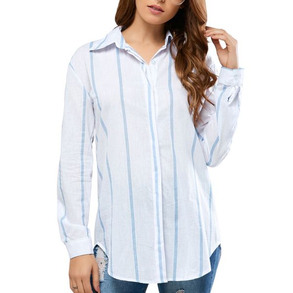 european and us style lady simple loose white striped pattern shirt women blouse fashion novel lapel long-sleeved shirt*
european and us style lady simple loose white striped pattern shirt women blouse fashion novel lapel long-sleeved shirt*