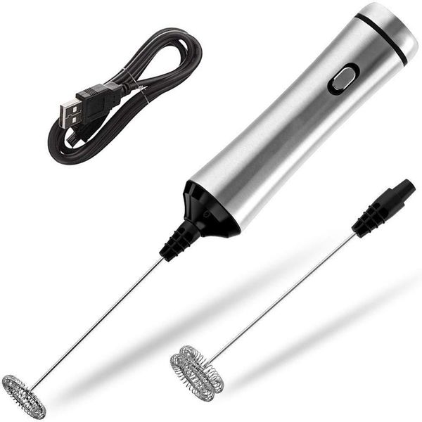usb chargeable double spring whisk head electric milk frother stainless steel handheld milk foamer drink mixer two speeds
usb chargeable double spring whisk head electric milk frother stainless steel handheld milk foamer drink mixer two speeds
