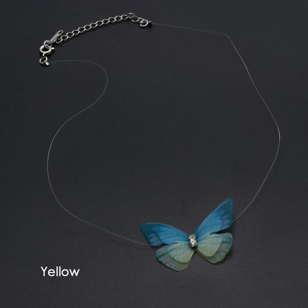 new elegant crystal colorful 3d butterfly chokers necklace invisible fish line silk necklaces for women gift 3d yarn choker, Silver
new elegant crystal colorful 3d butterfly chokers necklace invisible fish line silk necklaces for women gift 3d yarn choker, Silver