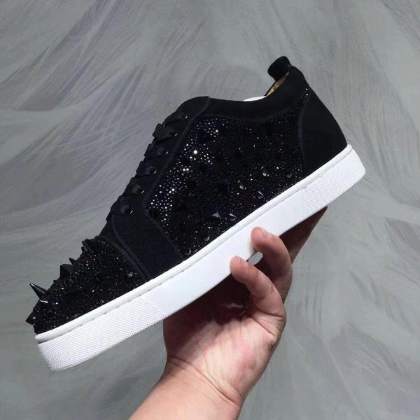 черная замша с пик пик шипы + strass красное дно кроссовки обувь женщины, мужчины повседневная ходьба мода коллекция досуг партия свадебное, Black
черная замша с пик пик шипы + strass красное дно кроссовки обувь женщины, мужчины повседневная ходьба мода коллекция досуг партия свадебное, Black