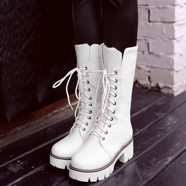 new women's knee-high boots leather square heels shoes autumn and winter lace-up casual long boots fashion warm booties #830, Black
new women's knee-high boots leather square heels shoes autumn and winter lace-up casual long boots fashion warm booties #830, Black