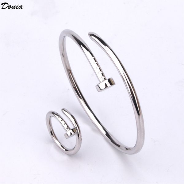 donia jewelry european and american fashion exaggeration classic nail copper bracelet ring set women's bracelet ring set christmas gift, Black
donia jewelry european and american fashion exaggeration classic nail copper bracelet ring set women's bracelet ring set christmas gift, Black