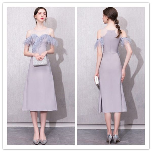 2019 new crew neck bridesmaid dress below knee party dresses short prom gowns bridesmaid dress with feather, White;pink
2019 new crew neck bridesmaid dress below knee party dresses short prom gowns bridesmaid dress with feather, White;pink