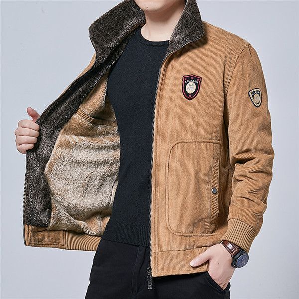 men's jackets 3 colors mens fashion corduroy cotton casual thicken lapels streetwear outdoor jacket motorcycle outwear, Black;brown
men's jackets 3 colors mens fashion corduroy cotton casual thicken lapels streetwear outdoor jacket motorcycle outwear, Black;brown