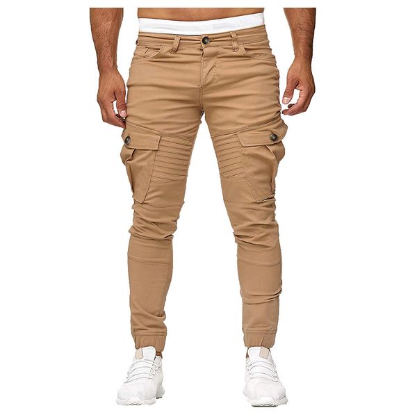 men's slim pure color casual men sport pants long trousers tracksuit fitness stitching workout joggers gym high waist sweatpant, Black
men's slim pure color casual men sport pants long trousers tracksuit fitness stitching workout joggers gym high waist sweatpant, Black