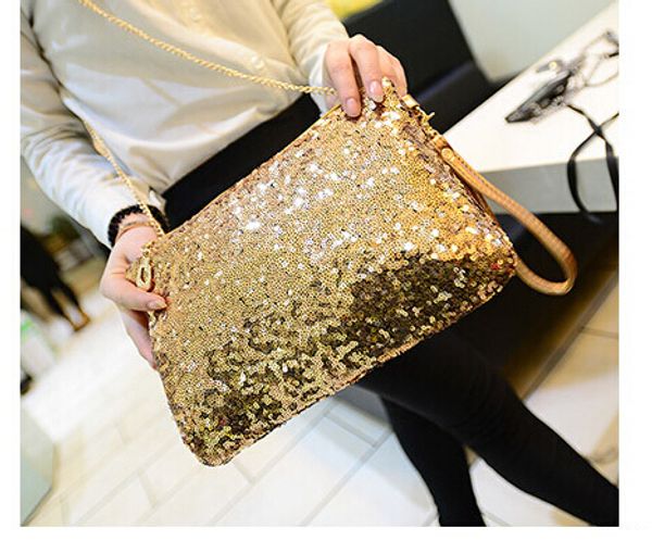 3 colors 50pcs fedex fashion lady's sequins sparkle envelope bag messenger bag evening day clutch women's handbag
3 colors 50pcs fedex fashion lady's sequins sparkle envelope bag messenger bag evening day clutch women's handbag