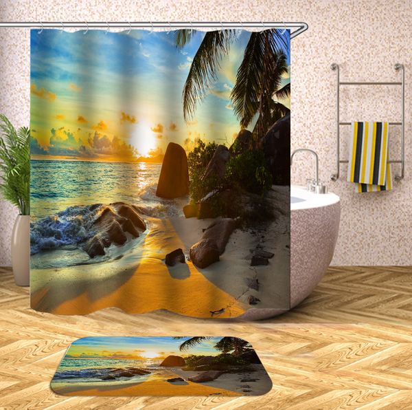 luxury designer slides flip flip sandals beach scenery digital printing shower curtain series send c- type plastic hook pure copper buttonho
luxury designer slides flip flip sandals beach scenery digital printing shower curtain series send c- type plastic hook pure copper buttonho