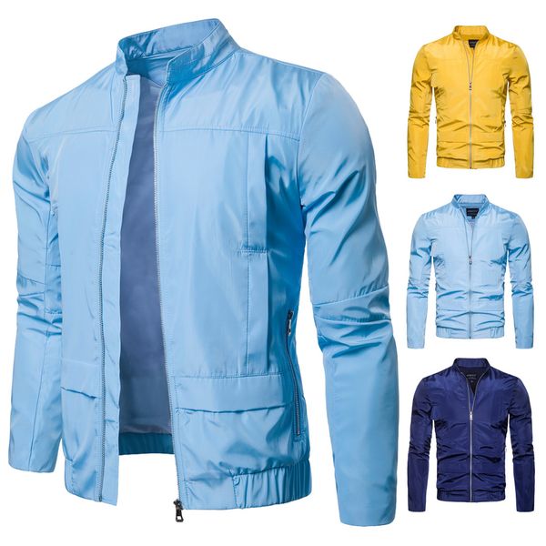 spring and autumn new british slim temperament waterproof men's fashion jacket thin collared jacket -68, Black;brown
spring and autumn new british slim temperament waterproof men's fashion jacket thin collared jacket -68, Black;brown