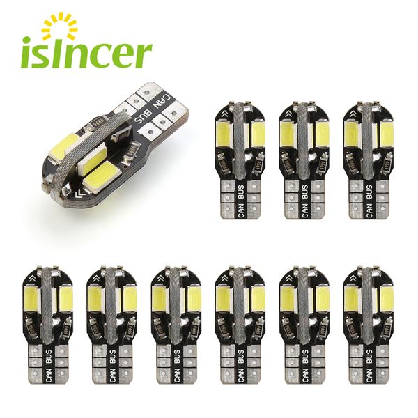 10pcs t10 led car interior bulb canbus error t10 white 5730 8smd led 12v car side wedge light white lamp bulb styling
10pcs t10 led car interior bulb canbus error t10 white 5730 8smd led 12v car side wedge light white lamp bulb styling