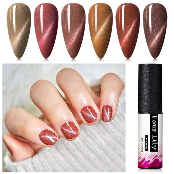 four lily cat gel polish kit red series magnetic uv gel lacquer 5ml chameleon nail art soak off uv polish diy manicure, Red;pink
four lily cat gel polish kit red series magnetic uv gel lacquer 5ml chameleon nail art soak off uv polish diy manicure, Red;pink