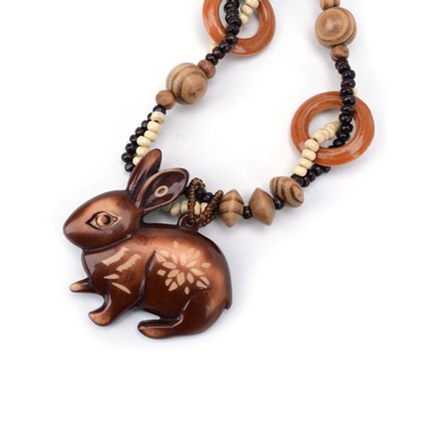 wholesale 10 pcs ethnic style wood engraved lovely rabbit pendant handmade weave rope chain necklace animal jewelry, Silver
wholesale 10 pcs ethnic style wood engraved lovely rabbit pendant handmade weave rope chain necklace animal jewelry, Silver