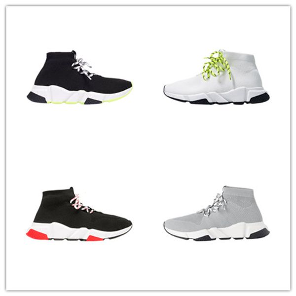 2019 men women designer socks shoes speed trainer lace up mid black white yellow fashion mens trainers casual platform sneakers
2019 men women designer socks shoes speed trainer lace up mid black white yellow fashion mens trainers casual platform sneakers