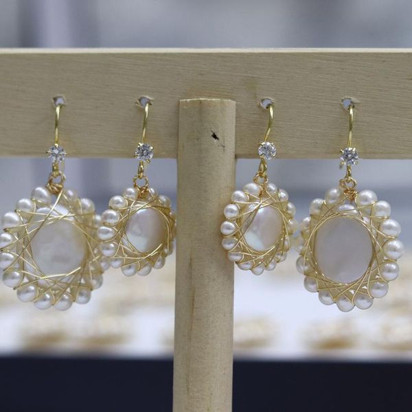 natural pearl earrings freshwater pearl round shape with small beads charms earing fashion jewelry gift for women to party, Silver
natural pearl earrings freshwater pearl round shape with small beads charms earing fashion jewelry gift for women to party, Silver