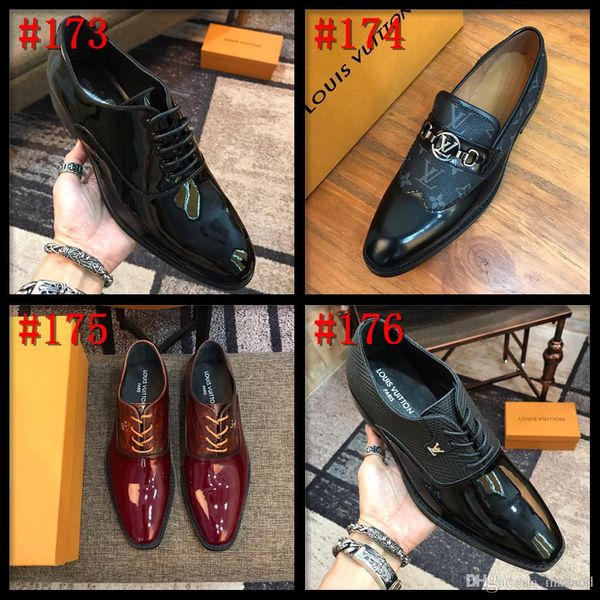 21ss designers fashion pointed toe dress shoes men loafers patent leather oxford shoes for men formal mariage wedding shoes cassic flats tt8, Black
21ss designers fashion pointed toe dress shoes men loafers patent leather oxford shoes for men formal mariage wedding shoes cassic flats tt8, Black